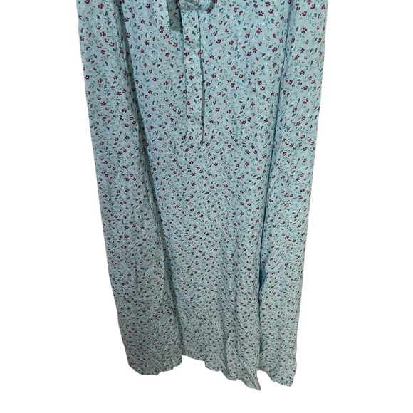 Robbie Bee Light Blue Sleeveless Floral Button Down Dress Size 14 - Picture 6 of 8